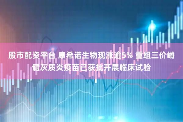 股市配资平台 康希诺生物现涨逾5% 重组三价嵴髓灰质炎疫苗已获批开展临床试验