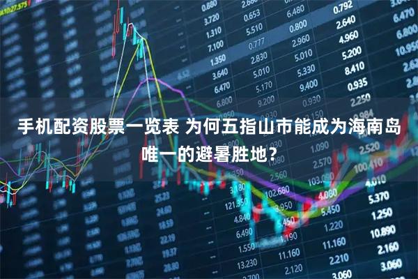 手机配资股票一览表 为何五指山市能成为海南岛唯一的避暑胜地？